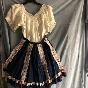 Vintage Square Dance 2 piece outfit